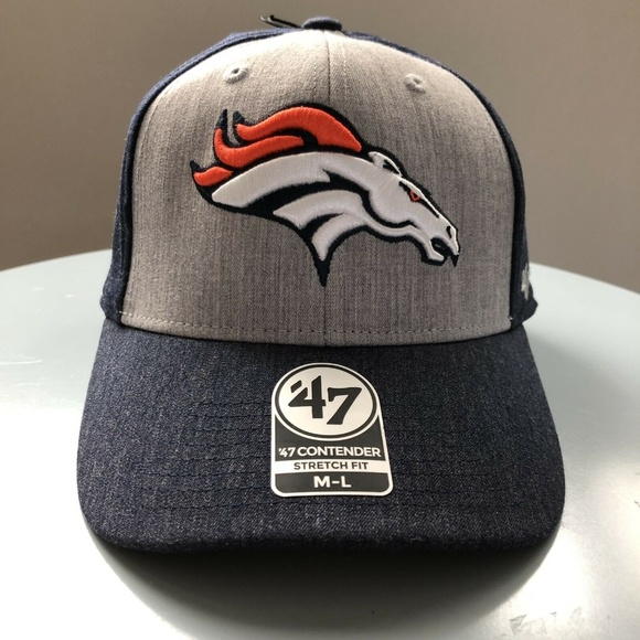 47 Other - Denver Broncos '47 Stretch Fit Logo Hat NFL Med-Lg